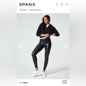 Spanx Black High-Rise Leggings
